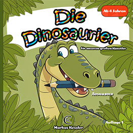 Dinosaurier-Malbuch für Kinder - Kreative Dinosaurierwelt entdecken