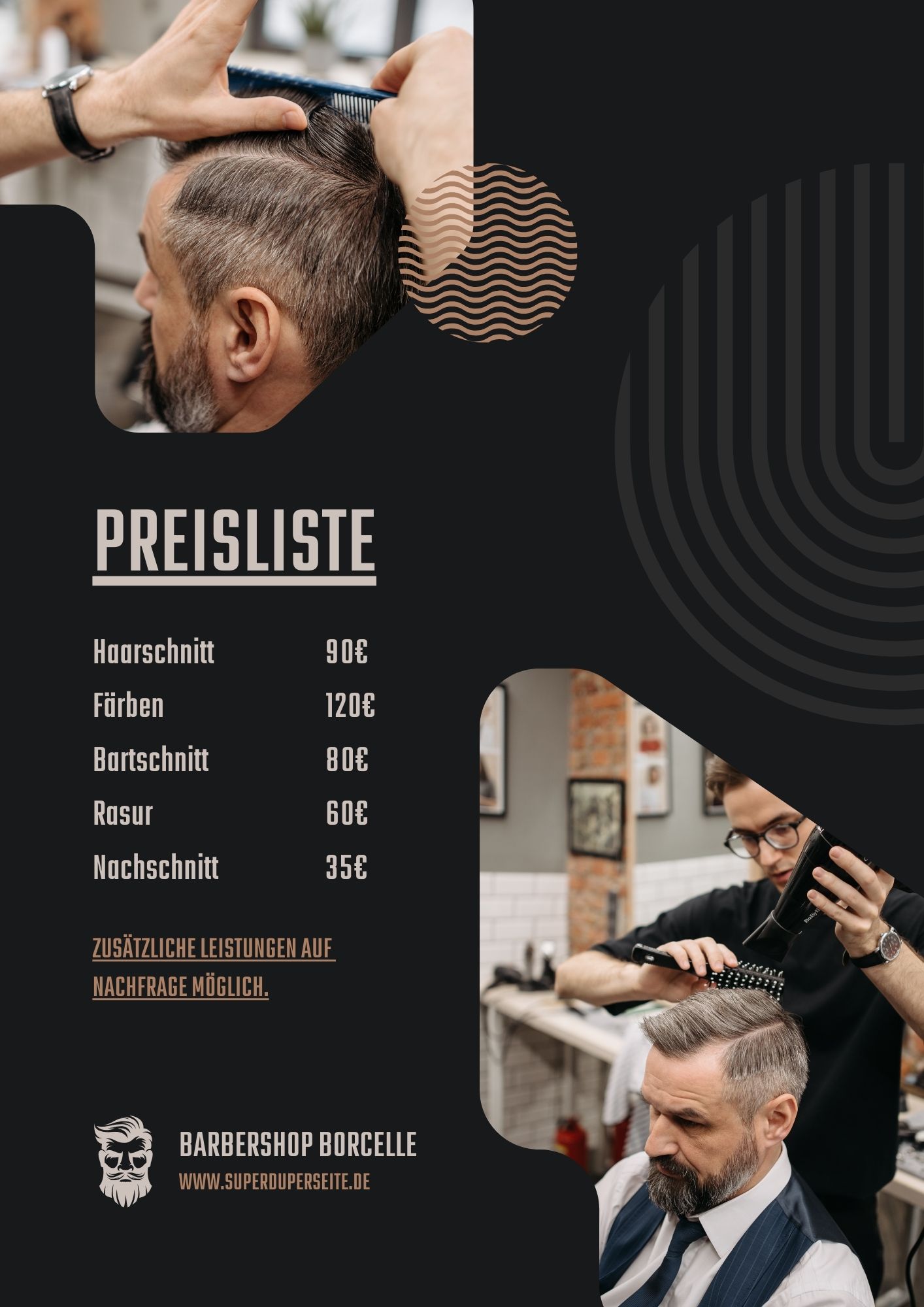 Canva-Vorlagenpaket: Friseur (Test)